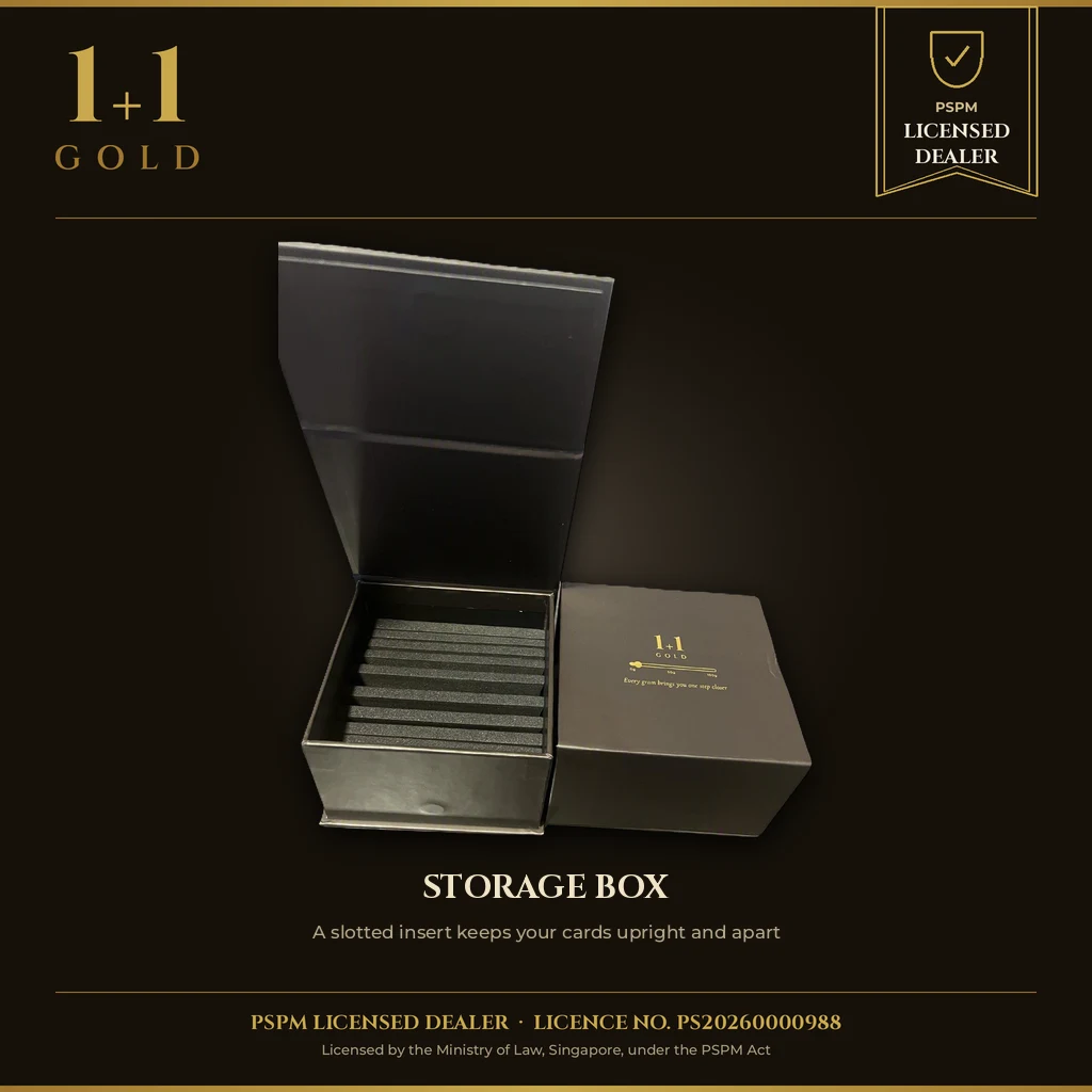 Storage Box for 10 cards Gold
