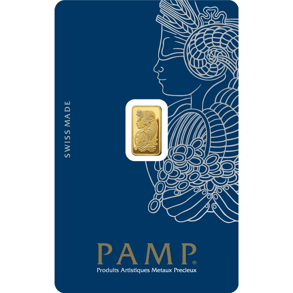 1 gram Gold Bar - PAMP Fortuna Veriscan® (In Assay, New) PAMP