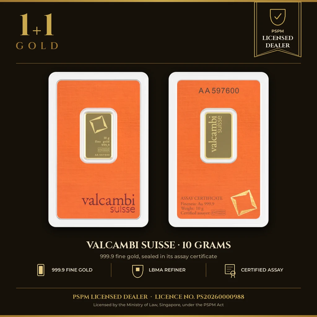 10 Gram Gold Bar - Valcambi