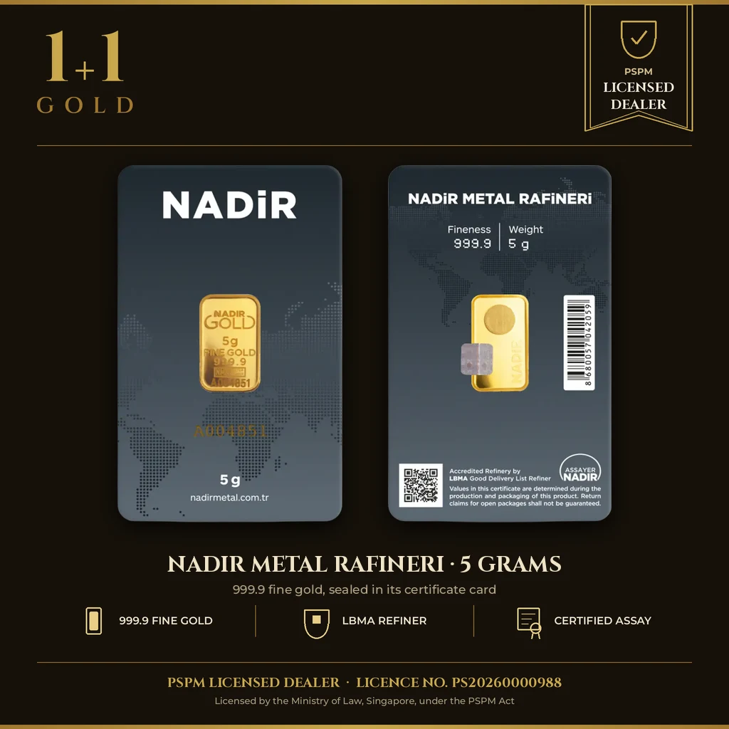 5 gram Gold Bar - Nadir