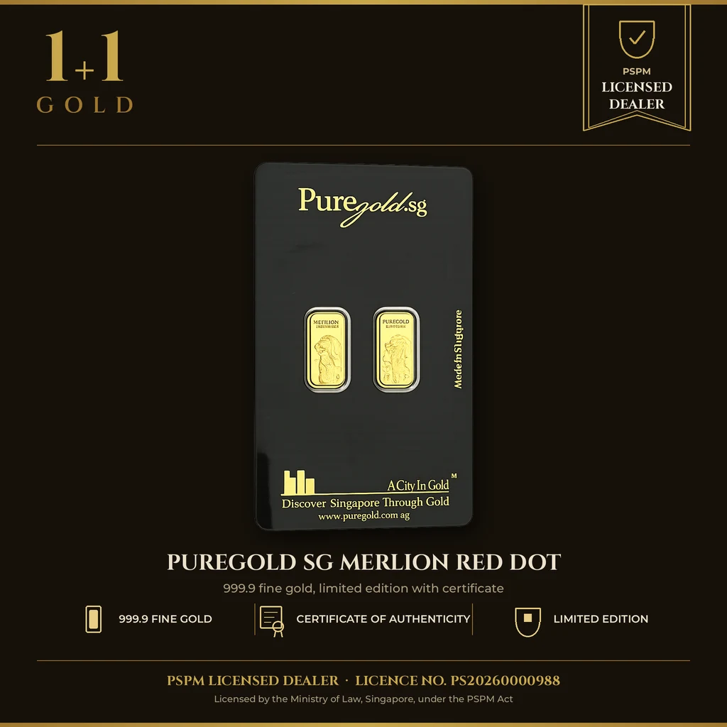2 gram Pure Gold-Merlion